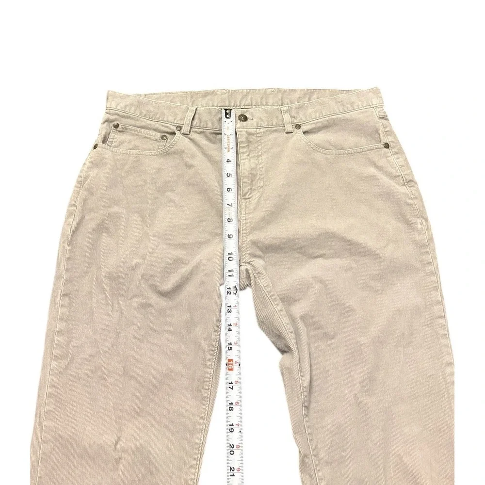 Brooks Brothers Clark Pants Mens 38x30 Gray Corduroy Stretch Casual Straight Leg